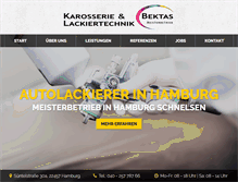 Tablet Screenshot of lackiertechnik-bektas.de